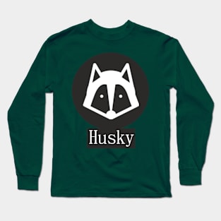 Husky Siberian Dog Long Sleeve T-Shirt